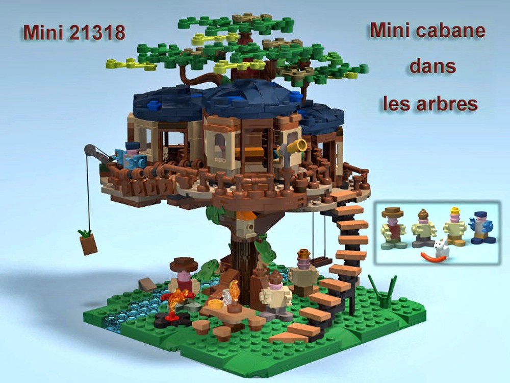 Lego Mini 21318_ Mini cabane dans les arbres