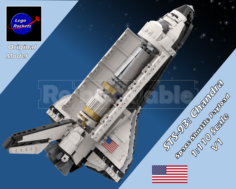 Lego 1:110 STS-93 Chandra X-ray Observatory
