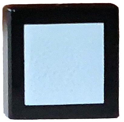 Lego Tile 1 x 1 with White Square Large Pattern