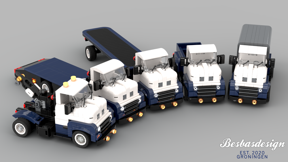 Lego Ford F5 COE modular system
