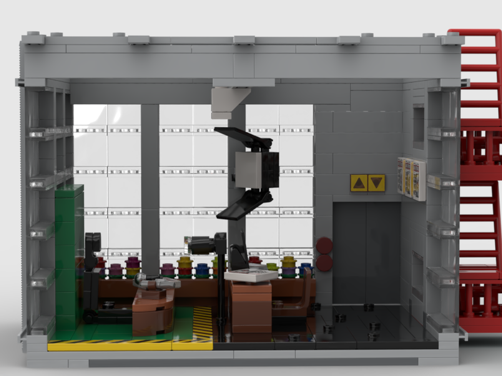 Lego daily bugle producion room for (big empty building mod)