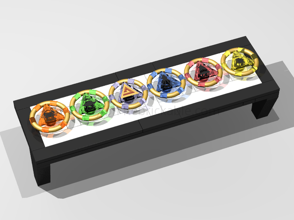 Lego Atlantis Rings Display