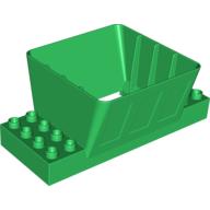 Lego Duplo Loading Chute / Silo with 2 x 4 Base Bricks / Green