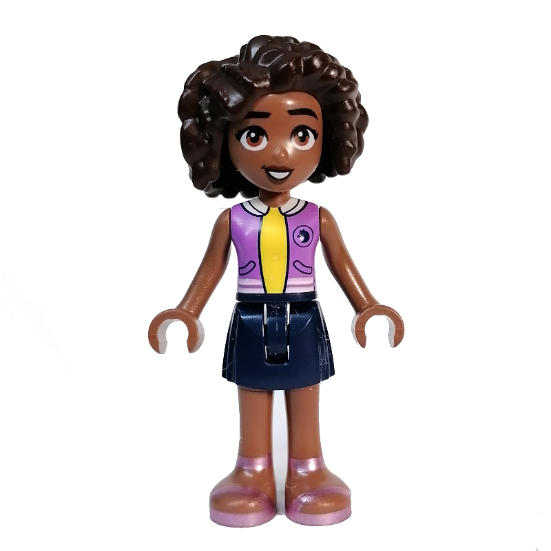 Lego Aliya - Lavender Top, Dark Blue Skirt
