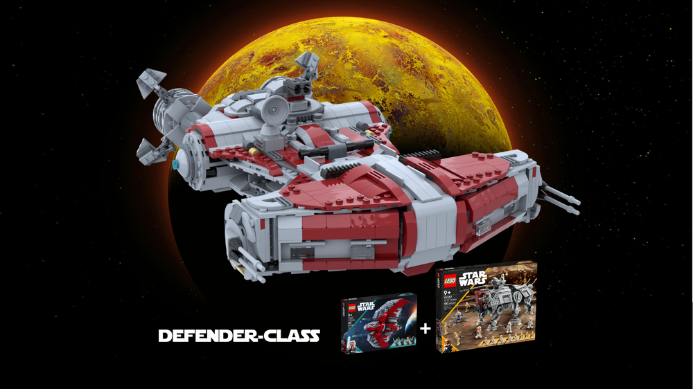 Lego Defender-Class Light Corvette - 75362 + 75337 alternative