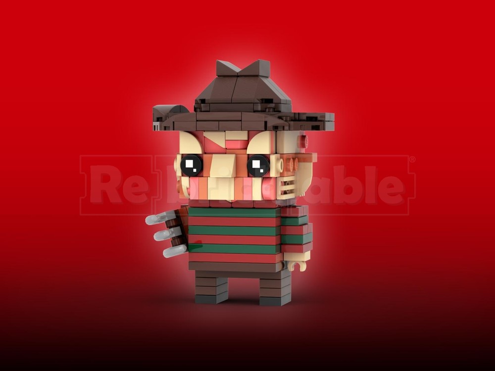 Lego Freddy Krueger Brickheadz LEGO MOC - A Nightmare on Elm Street