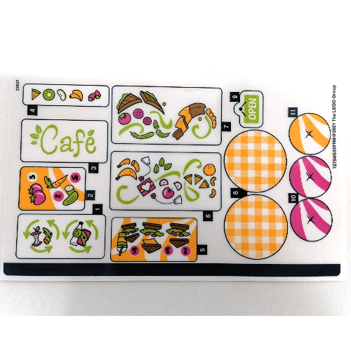 Lego Sticker Sheet for Set 41444-1 / [No Color/Any Color]