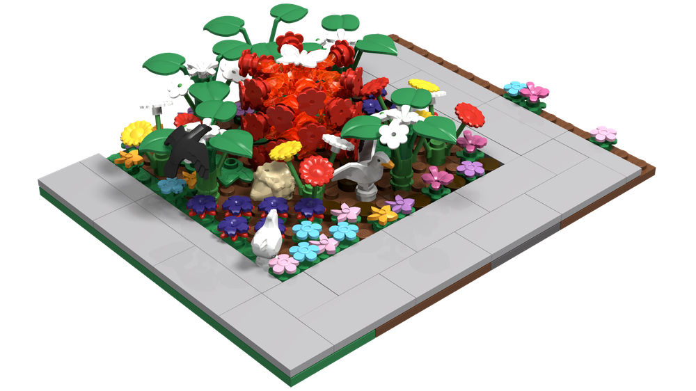 Lego Big Diorama: Part 13 The Flower Garden