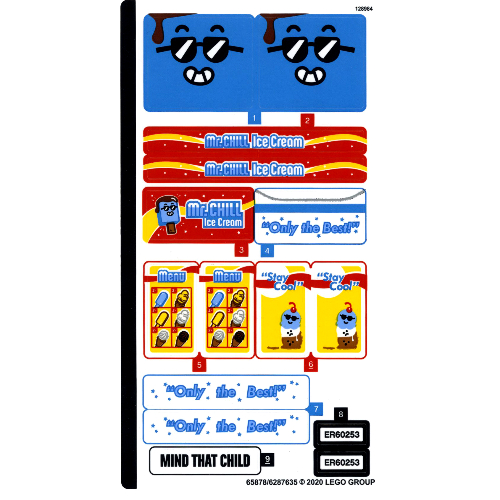 Lego Sticker Sheet for Set 60253-1 / [No Color/Any Color]