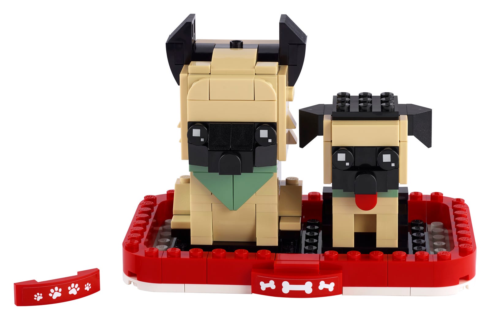 Lego German Shepherd and Puppy