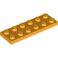 Lego Plate 2 x 6 / Bright Light Orange