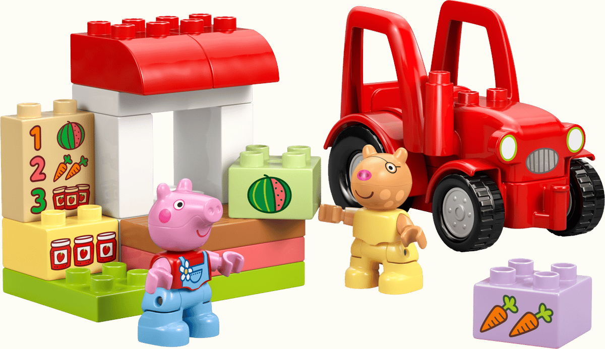 Lego Tractor and Market