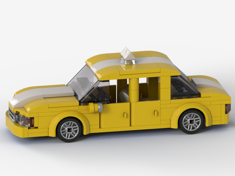 Lego Yellow Taxi Cab