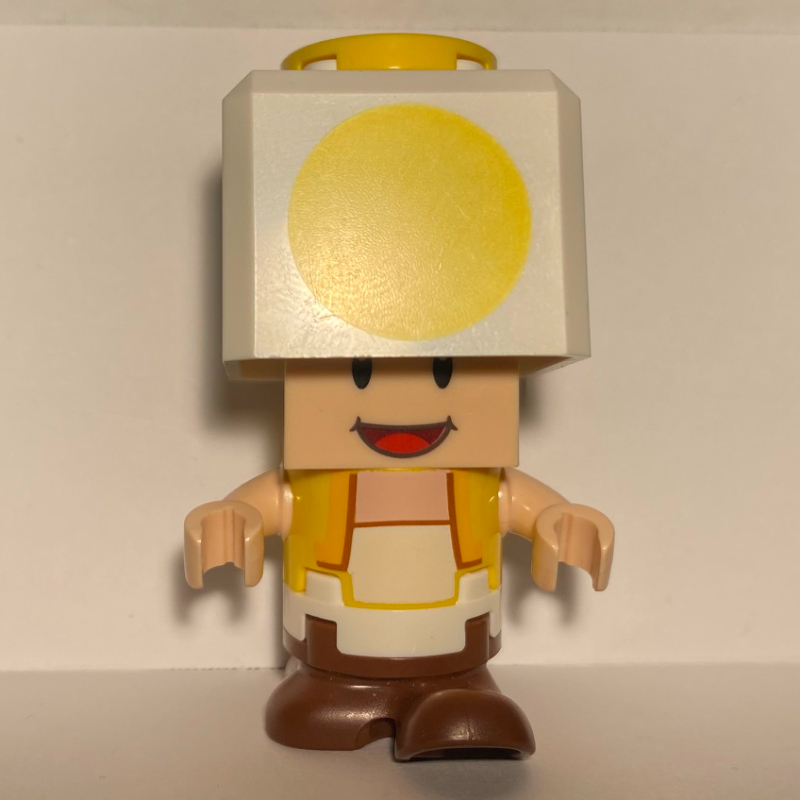 Lego Yellow Toad, Walking