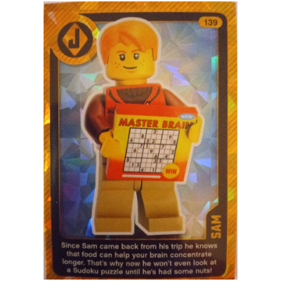 Lego Trading Card, Create the World Living Amazingly - Sam (Foil)