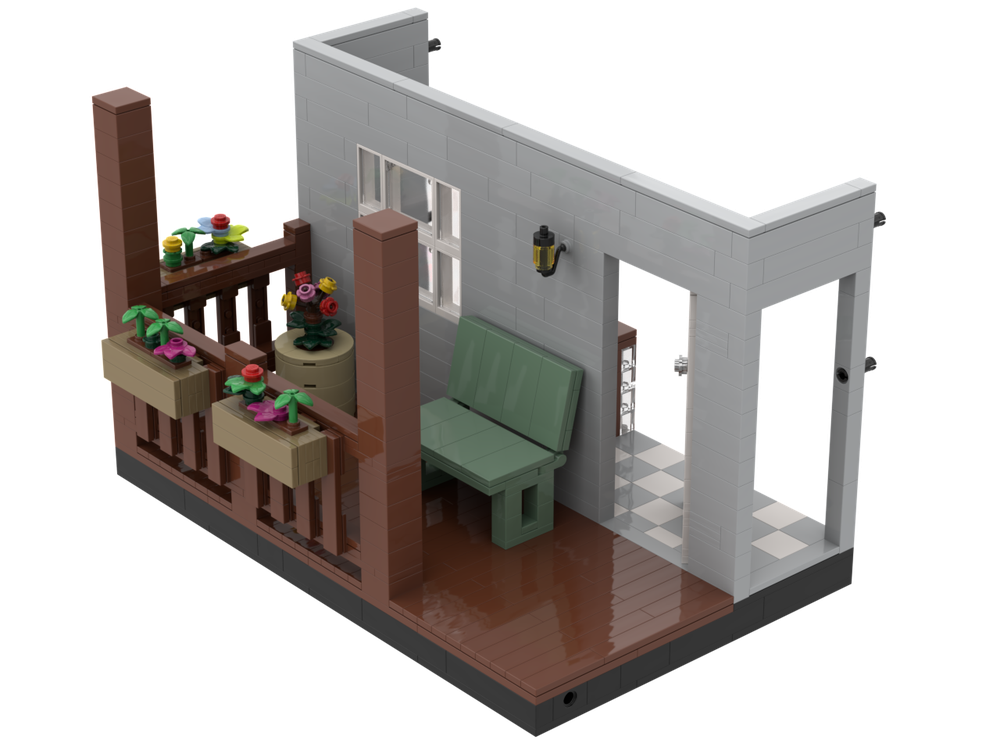 Lego Bungalow part 4 - Front porch
