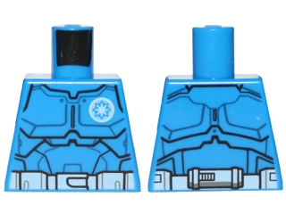 Lego Torso SW Armor Special Forces Clone Trooper Pattern / Blue