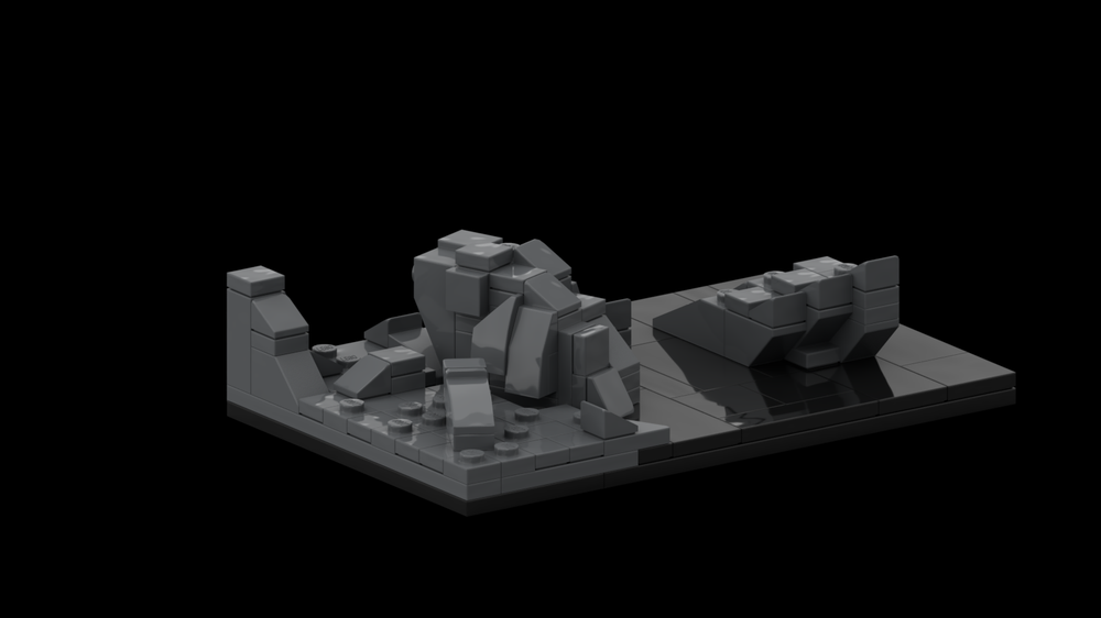 Lego Gollum cave small