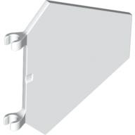 Lego Flag 5 x 6 Hexagonal with C Clips / White