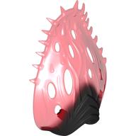 Lego Large Figure Creature Cocoon Petal with Black Base Pattern / Trans-Red
