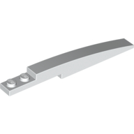 Lego Brick Curved 10 x 1 [Symmetric Inside Ridges] / White