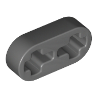 Lego Technic Beam 1 x 2 Thin / Dark Bluish Gray