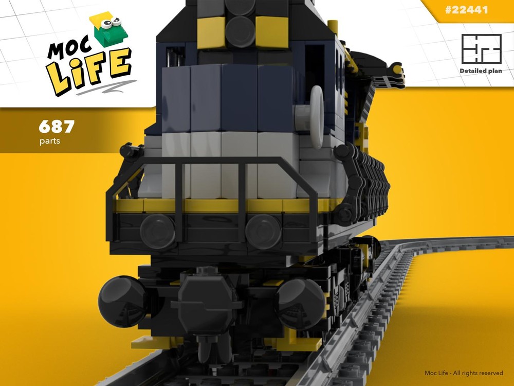 Lego Train engine (Large end engine)