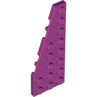 Lego Wedge Plate 8 x 3, 22° Left / Magenta