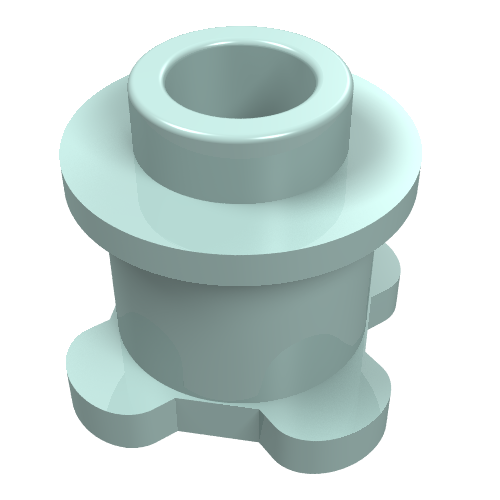 Lego Belville / Scala, Brick Round 1 x 1 x 2/3 Round / Aqua