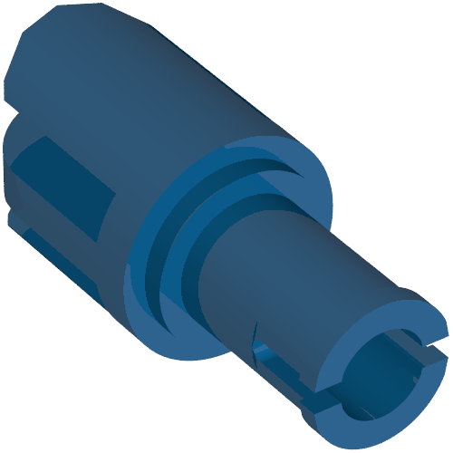 Lego Arm Piece with Pin, 3 Fingers / Blue