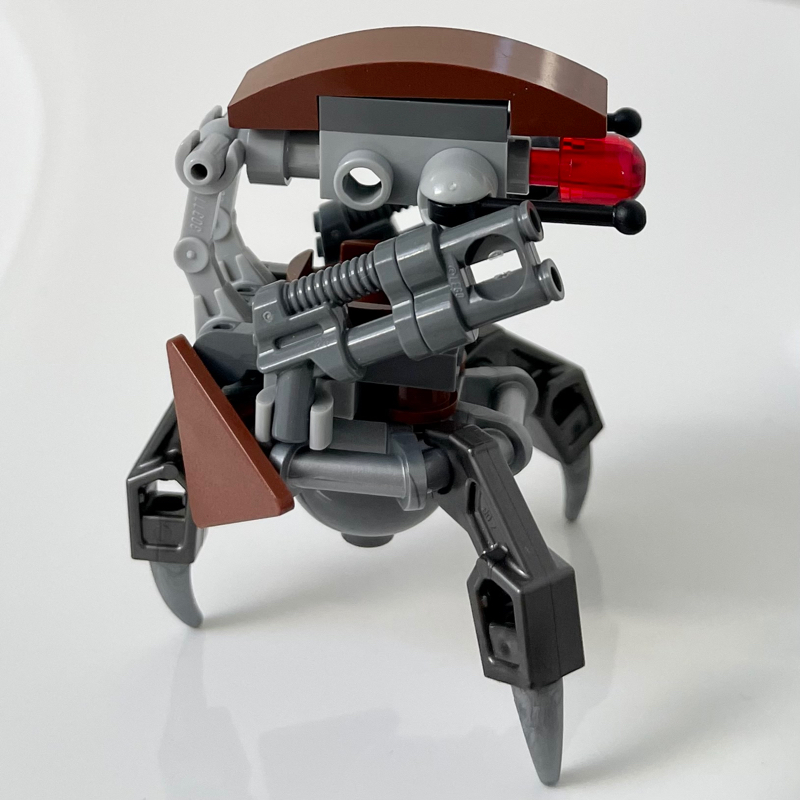 Lego Droideka / Destroyer Droid, Reddish Brown Shell, Triangular Panels