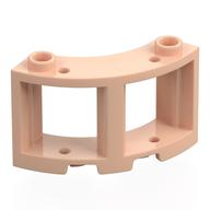 Lego Window Round 3 x 3 x 2 / Light Nougat