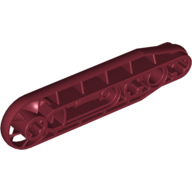 Lego Technic Beam 1 x 7 with Fan / Dark Red