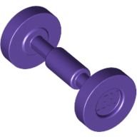 Lego Wheel Skateboard / Trolley / Dark Purple