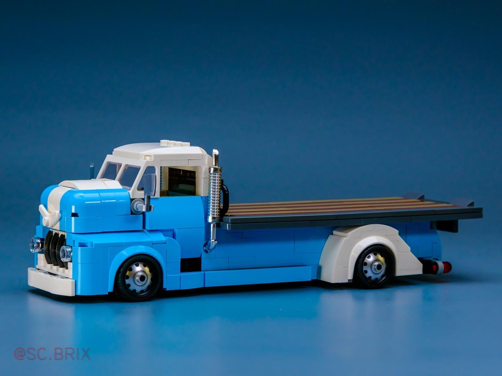 Lego Classic COE flatbed tow truck