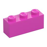 Lego Brick 1 x 3 / Dark Pink