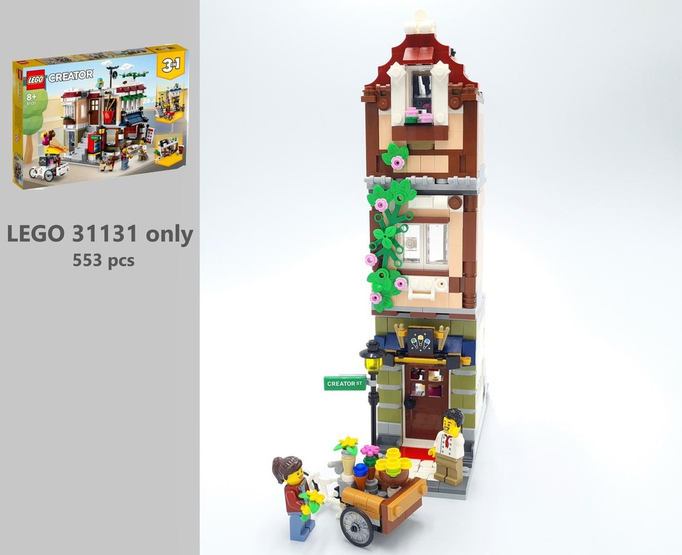 Lego Tiny Ivy Apartment - modular 31131 Noodle shop alternative