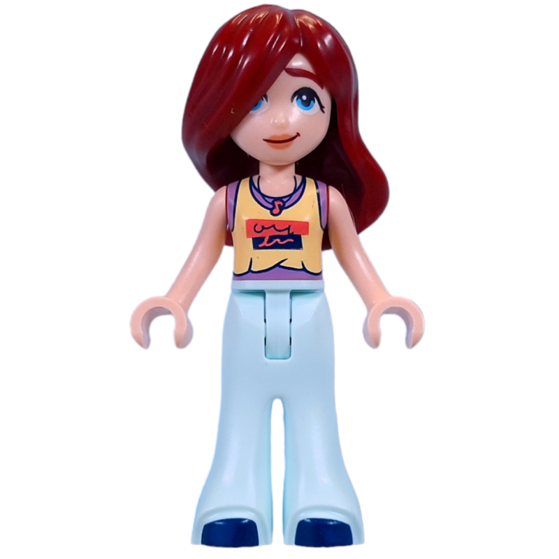 Lego Paisley - Bright Light Yellow Top, Light Aqua Pants