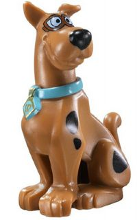 Lego Dog, Great Dane Scooby-Doo Sitting with Pilot Goggles Pattern (20690pb01 / 20691pb01)