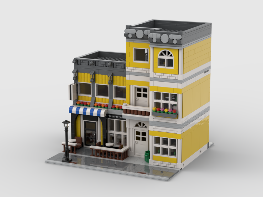 Lego Modular house "Streetcafe"