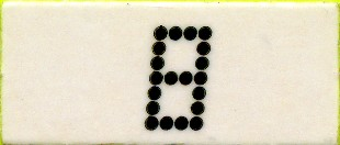 Lego Punch-outs, Scoreboard Number 8 / White
