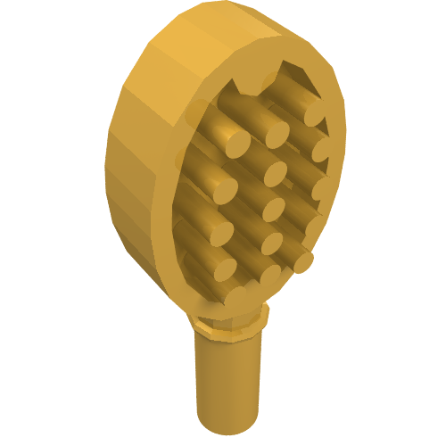 Lego Equipment Hairbrush with Heart on Reverse [Hair Accessory] / Bright Light Orange