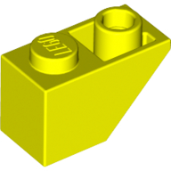 Lego Brick Sloped Inverted 45° 2 x 1 / Vibrant Yellow
