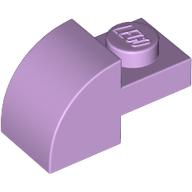 Lego Brick Curved 1 x 2 x 1 with Curved Top / Lavender