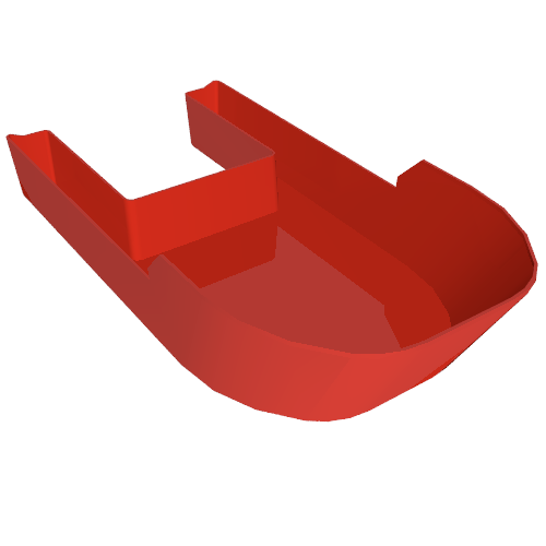 Lego Boat Hull 20 x 40 x 7 / Red
