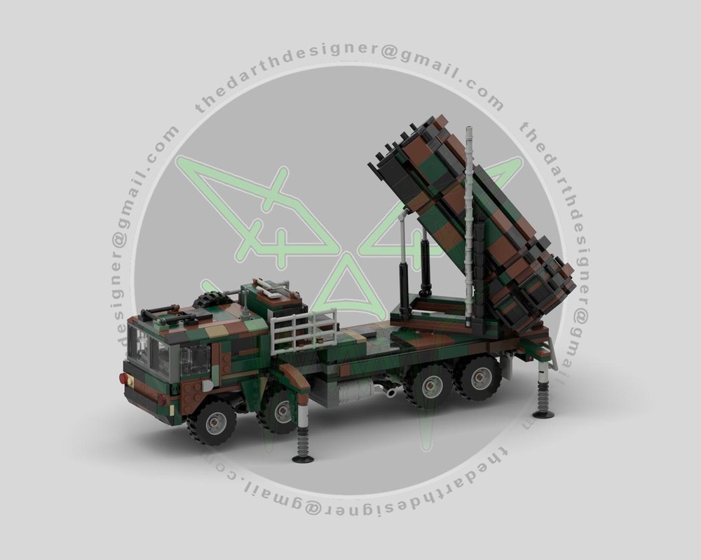 Lego MAN KAT1 8x8 + MIM-104 PATRIOT SAM | 1:34 Scale