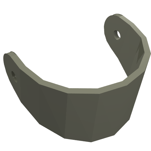 Lego Technic Figure Helmet Visor / Dark Gray