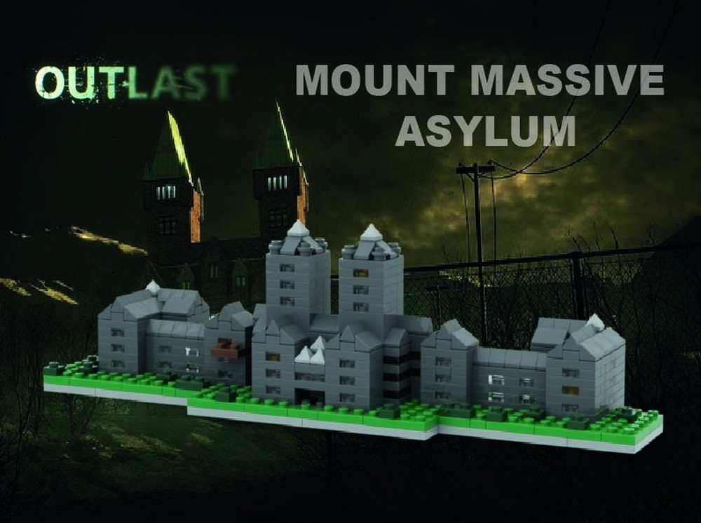 Lego Mount Massive Asylum - Micro Building (Outlast)
