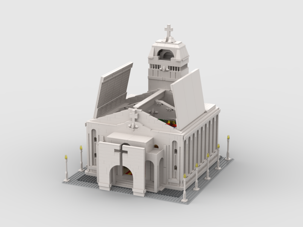 Lego white church