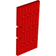 Lego Door 1 x 5 x 8.5 Stockade / Red